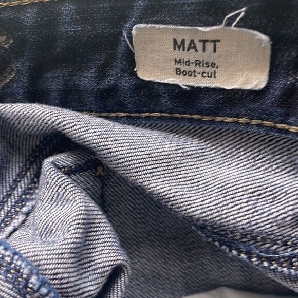 Mavi jeans 32/32 MATT mid-rise boot cut distressed in the back holes - Picture 14 of 16